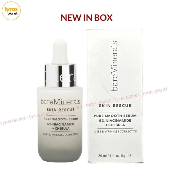 BAREMINERALS 1oz Skin Rescue Fresh Potent Pure Smooth Serum 5% Niacinamide NEW - Picture 1 of 5